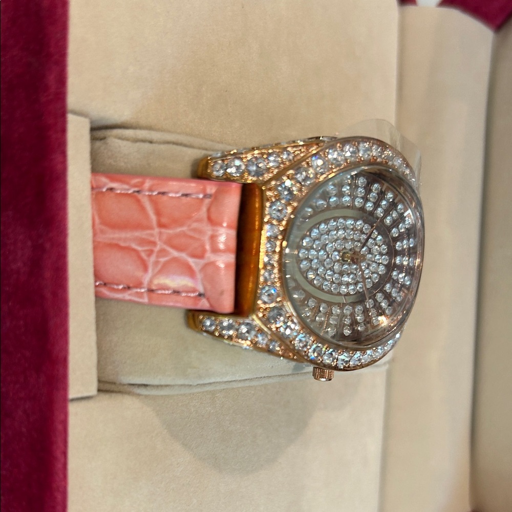 Adrienne Limited Edition Watch with Pink Strap and Silver Accents - Picture 6 of 8